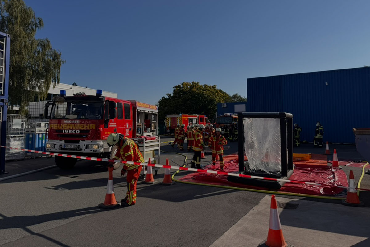 Emergency Drill at Jobachem in Dassel
